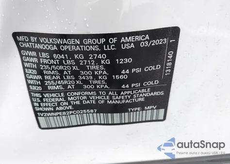 2023 Volkswagen Id.4 Awd Pro S из США, поврежденный, VIN 1V2WNPE82PC025587